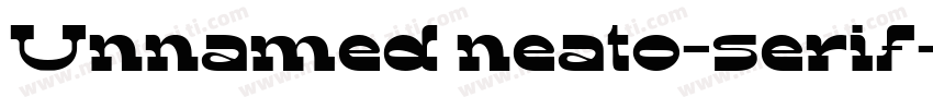 Unnamed neato-serif-regular字体转换
